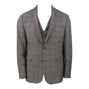 Sunwill Zomer Colbert | Bruin Blauw Geruit