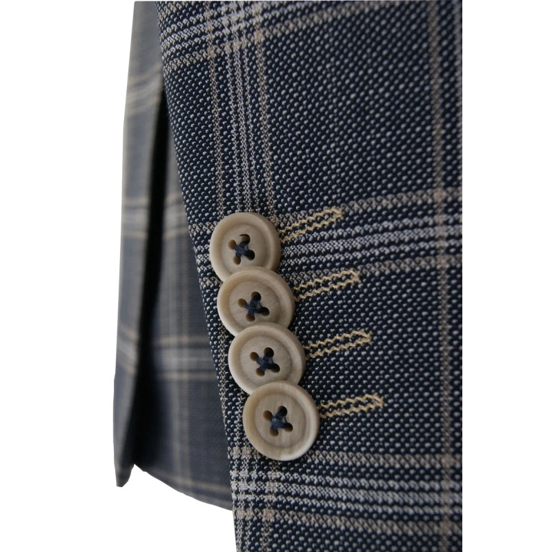 Sunwill Zomer Colbert | Marine Beige Geruit | www.pietkoopmans.nl