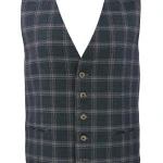 Sunwill Zomer Gilet | Marine Beige Geruit | www.pietkoopmans.nl