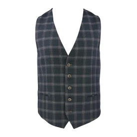 Sunwill Zomer Gilet | Marine Beige Geruit