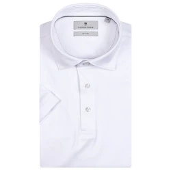 Thomas Maine Gladde Polo | Wit