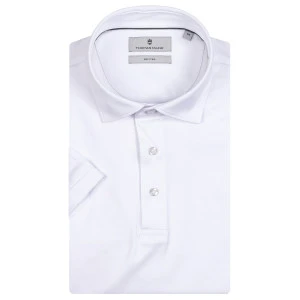 Thomas Maine Gladde Polo | Wit