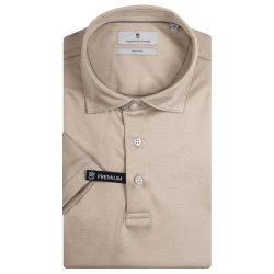 Thomas Maine Gladde Polo | Beige
