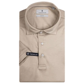 Thomas Maine Gladde Polo | Beige