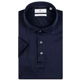 Thomas Maine Gladde Polo | Donkerblauw