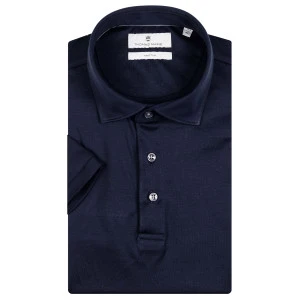 Thomas Maine Gladde Polo | Donkerblauw