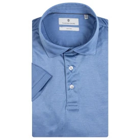 Thomas Maine Gladde Polo | Lichtblauw