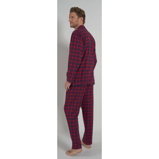 Tom Tailor Houthakkers Pyjama | Flanel Rood | www.pietkoopmans.nl