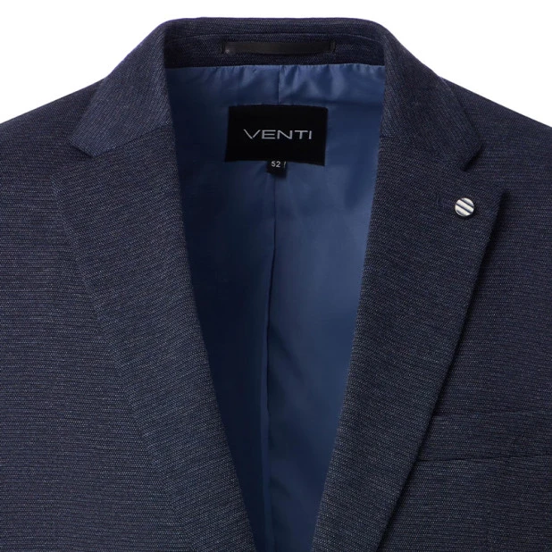Venti Stretch Colbert | Marine Melange | www.pietkoopmans.nl