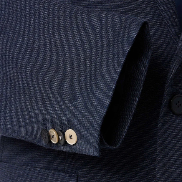 Venti Stretch Colbert | Marine Melange | www.pietkoopmans.nl