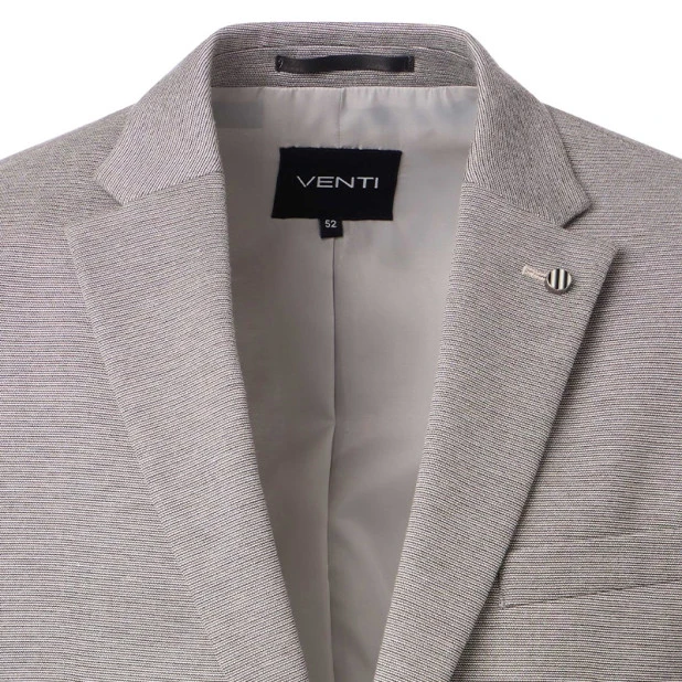 Venti Stretch Colbert | Beige Melange | www.pietkoopmans.nl
