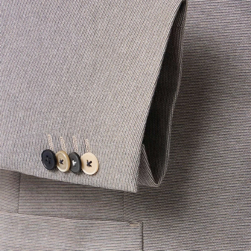 Venti Stretch Colbert | Beige Melange | www.pietkoopmans.nl
