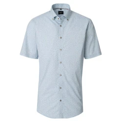 Venti Korte Mouw Shirt | Camel Print