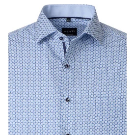 Venti Korte Mouw Shirt | Blue Print