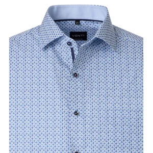 Venti Korte Mouw Shirt | Blue Print