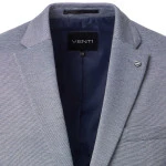 Venti Stretch Colbert | Blauw Melange | www.pietkoopmans.nl