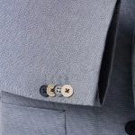 Venti Stretch Colbert | Blauw Melange | www.pietkoopmans.nl