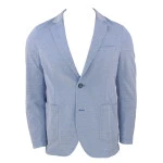 White Bros Tricot Colbert | Lichtblauw