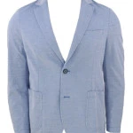 White Bros Tricot Colbert | Lichtblauw