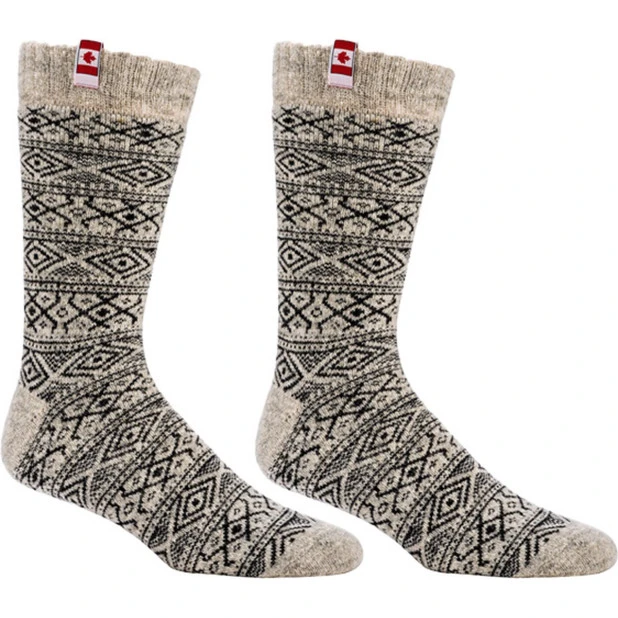 Noorse Dikke Sokken | Créme Print | www.pietkoopmans.nl