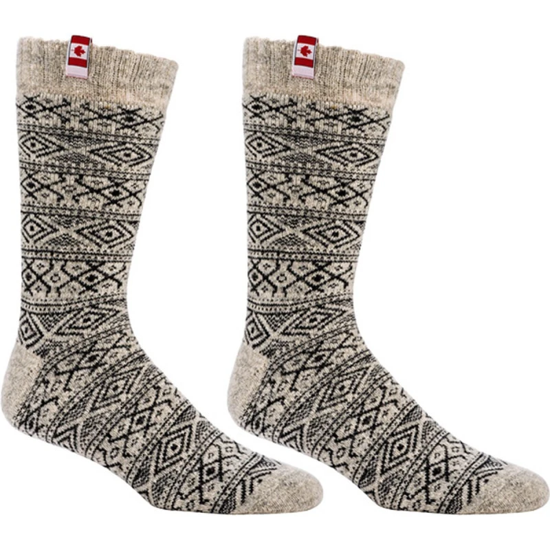 Noorse Dikke Sokken | Créme Print | www.pietkoopmans.nl