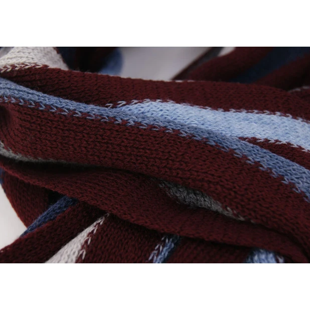 Tricot Shawl Wol | Jeans Bordo Gestreept | www.pietkoopmans.nl