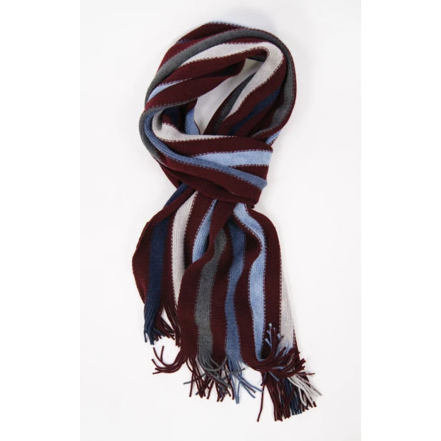 Tricot Shawl Wol | Jeans Bordo Gestreept | www.pietkoopmans.nl