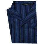 Ambassador Pyjama Flanel | Marine Gestreept | www.pietkoopmans.nl