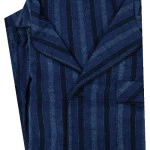 Ambassador Pyjama Flanel | Marine Gestreept | www.pietkoopmans.nl