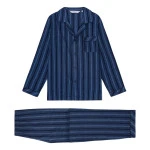 Ambassador Pyjama Flanel | Marine Gestreept | www.pietkoopmans.nl