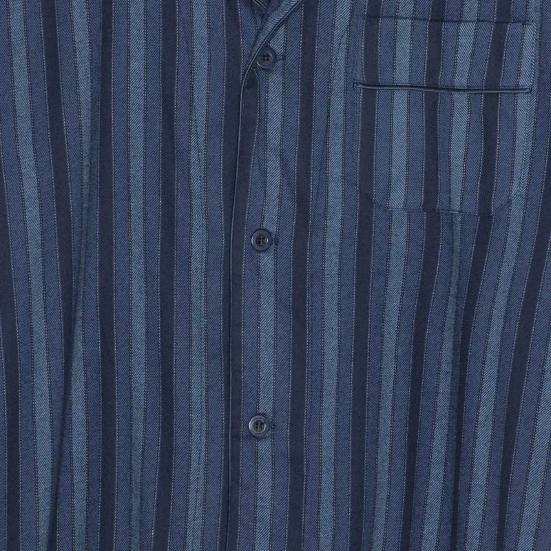 Ambassador Pyjama Flanel | Marine Gestreept | www.pietkoopmans.nl