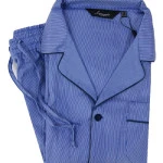 Ambassador Katoen Pyjama | Blauw Gestreept | www.pietkoopmans.nl