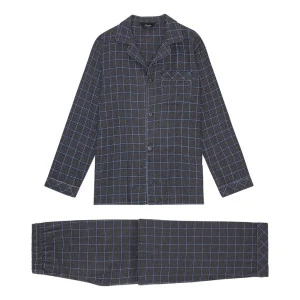 Ambassador Flanel Pyjama | Grijs Geruit