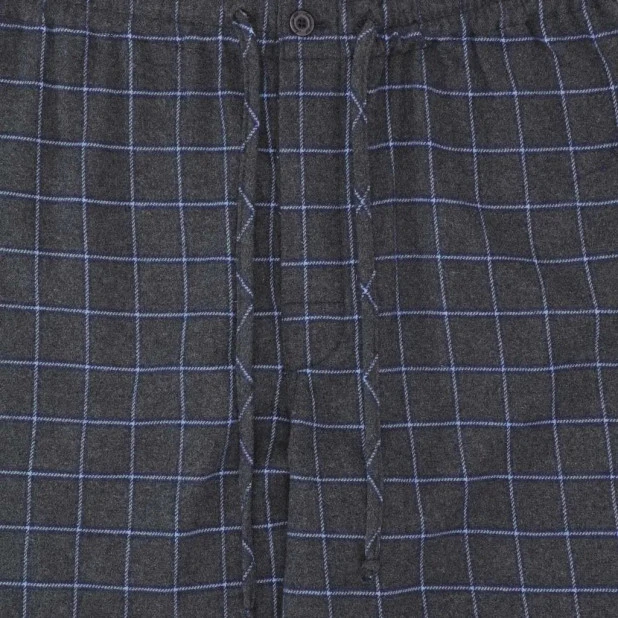 Ambassador Flanel Pyjama | Grijs Geruit | www.pietkoopmans.nl