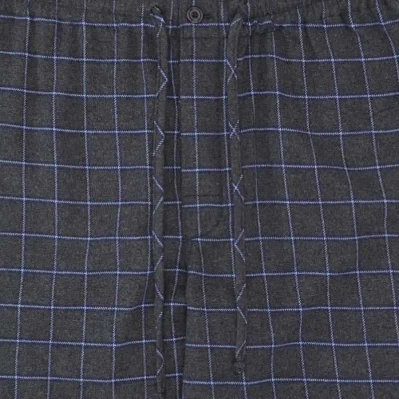 Ambassador Flanel Pyjama | Grijs Geruit | www.pietkoopmans.nl