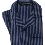 Ambassador Flanel Pyjama | Blauw Gestreept | www.pietkoopmans.nl