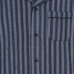 Ambassador Flanel Pyjama | Blauw Gestreept | www.pietkoopmans.nl