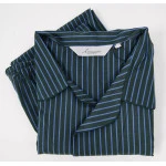 Ambassador Katoen Pyjama | Groen Blauw Streep | www.pietkoopmans.nl