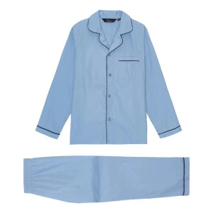 Ambassador Poplin Pyjama | Lichtblauw