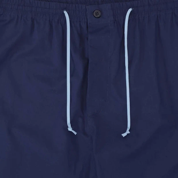 Ambassador Poplin Pyjama | Donkerblauw | www.pietkoopmans.nl