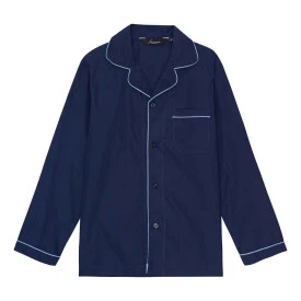 Ambassador Poplin Pyjama | Donkerblauw