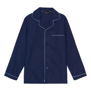 Ambassador Poplin Pyjama | Donkerblauw