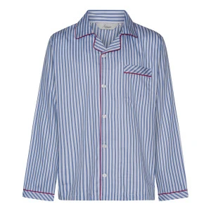 Ambassador Poplin Pyjama | Lichtblauw Gestreept