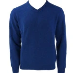 Baileys Lamswol Trui V Hals | Kobalt Blauw | www.pietkoopmans.nl