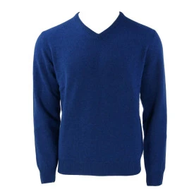 Baileys Lamswol Trui V Hals | Kobalt Blauw