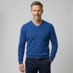Baileys Scottish Trui V-Hals | Kobalt Blauw