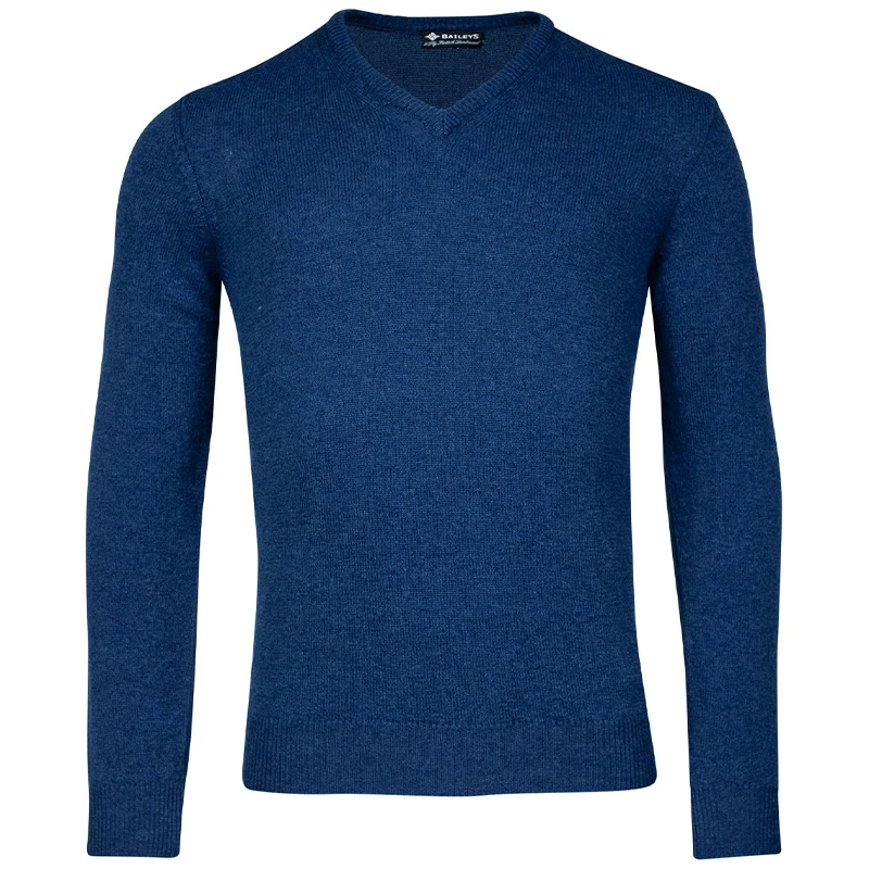 Baileys Scottish Trui V-Hals | Kobalt Blauw | www.pietkoopmans.nl