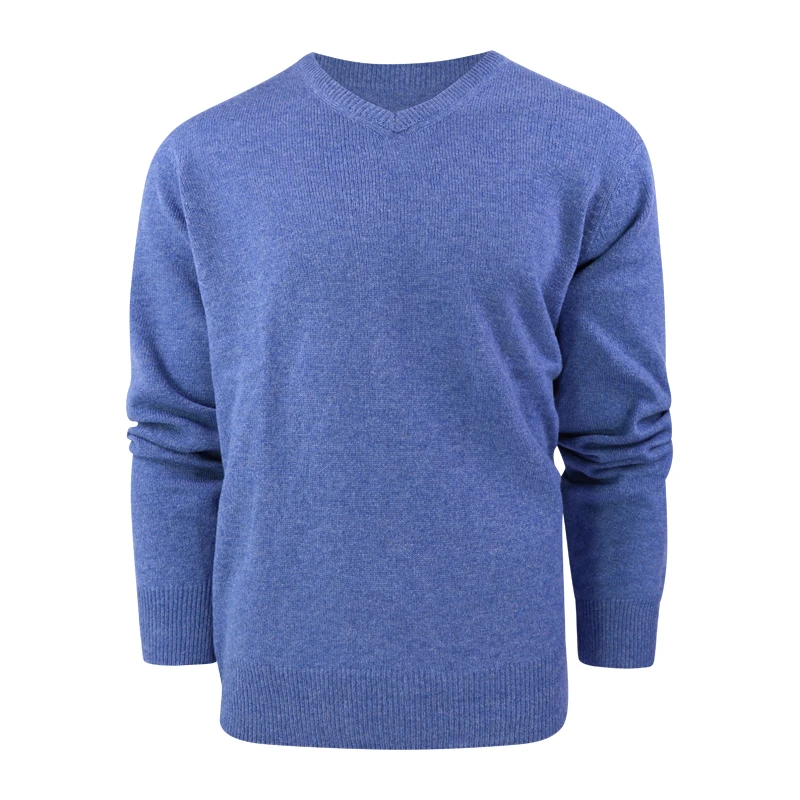Baileys Scottish Trui V-Hals | Blauw | www.pietkoopmans.nl