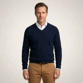 Baileys Scottish Trui V-Hals | Marine