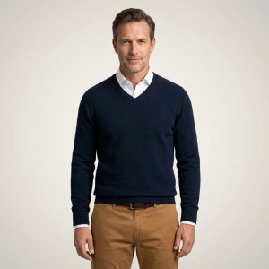 Baileys Scottish Trui V-Hals | Marine